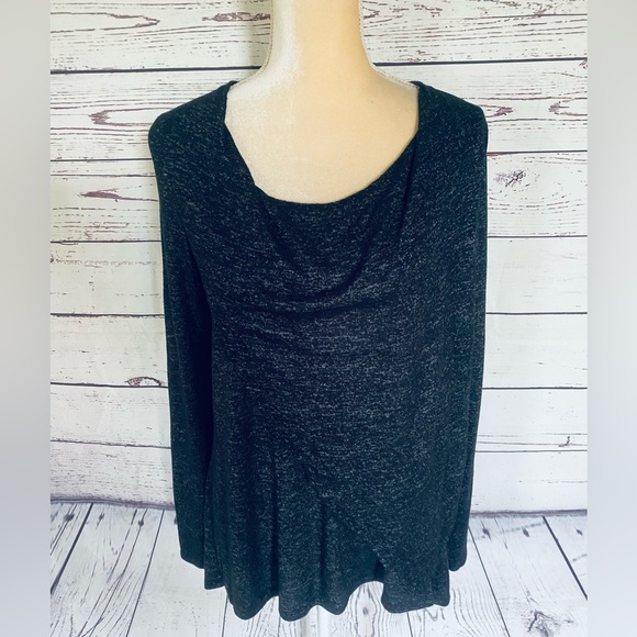 Women’s Small Sweater Donna Karan Sleepwear Charcoal Gray Lightweight Soft Knit - Picture 2 of 12